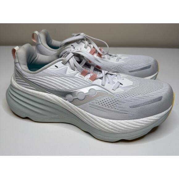 Saucony Hurricane 24 Running Shoe Womens 11 White Mesh FormFit Gym Low Lace Up - Picture 3 of 9